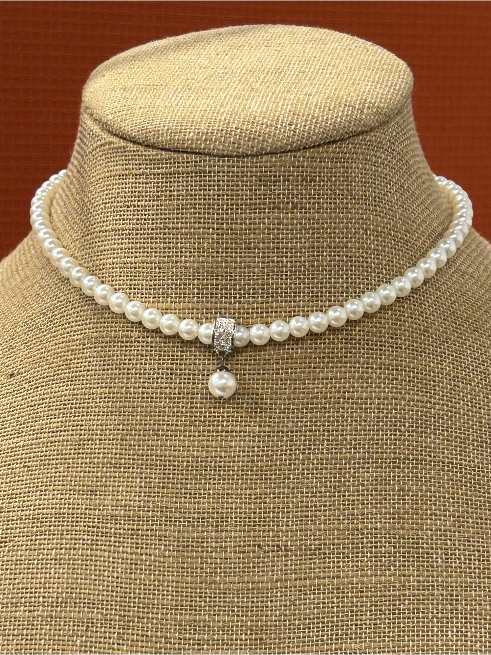 Carolee Vintage Faux Pearl Choker